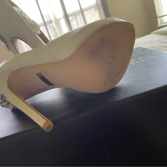 Badgley Mischka Kiara Embellished Peep-toe Pump - Picture 3 of 8